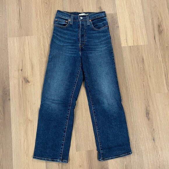 Levi Ribcage Straight Jeans Size 27 - Picture 3 of 6